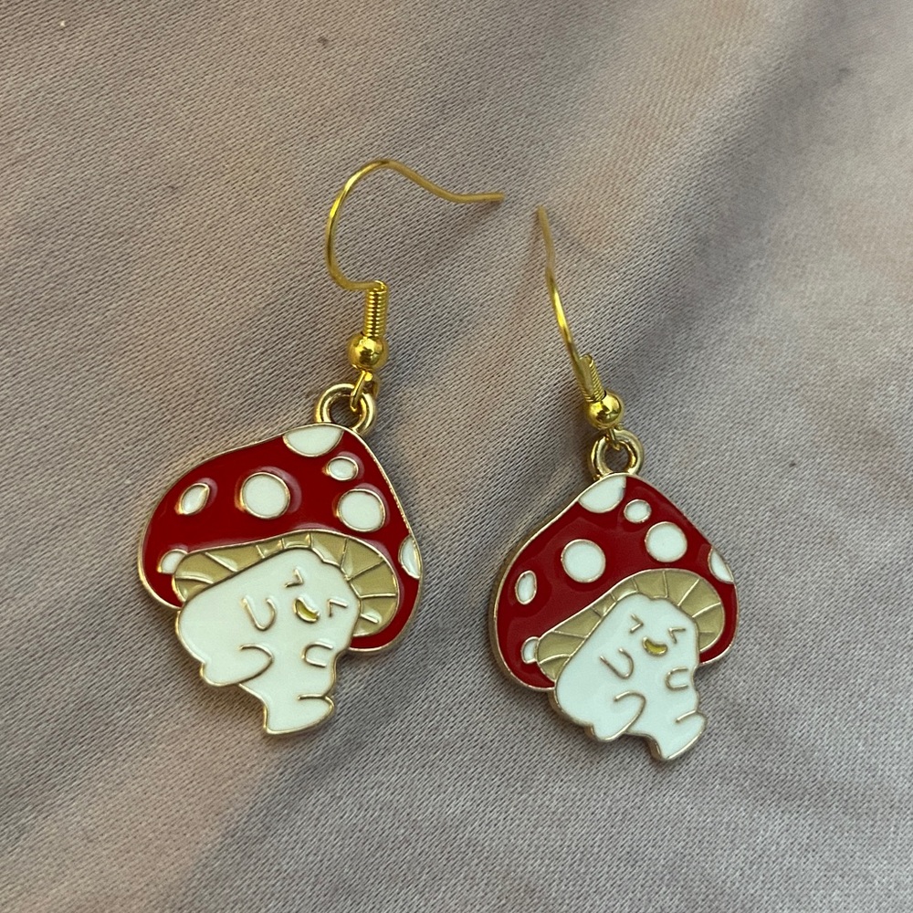 Mushroom Earrings